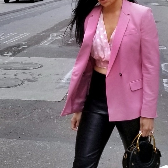 TOPSHOP PINK BLAZER - Picture 1 of 4